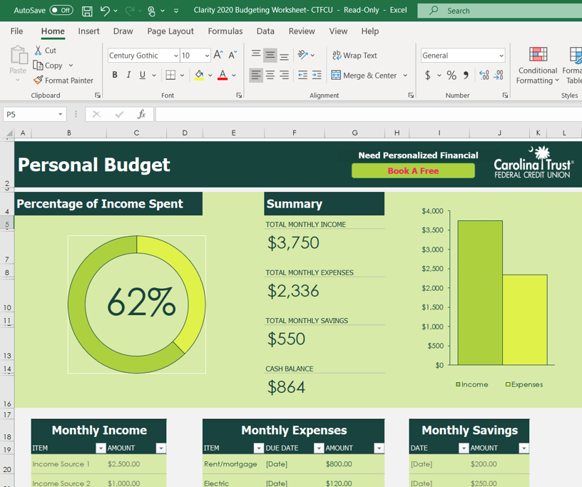 screenshot budget wkst